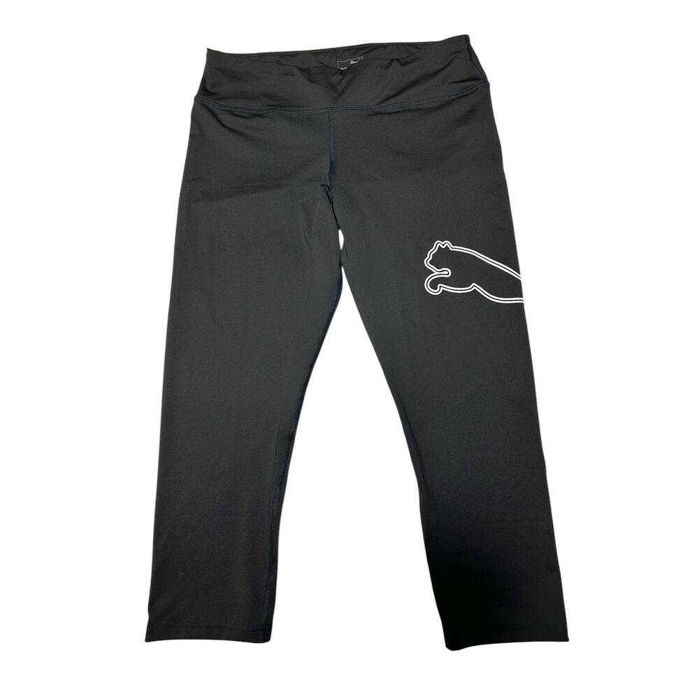 NWT Puma Double Wrap Logo 3/4 Length Leggings Size XL